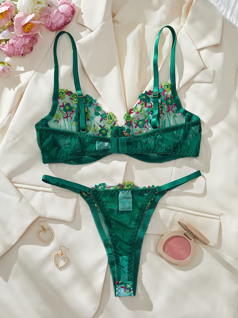 Floral Charm Push-Up Set